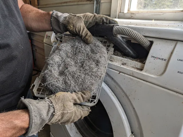 Cleaning Dryer Lint Trap in La Puente