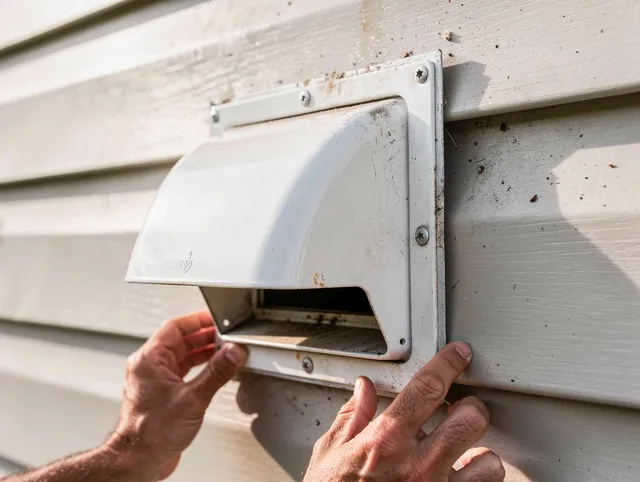 La Puente Dryer Vent Cleaning technician delivering thorough residential dryer vent cleaning service in La Puente